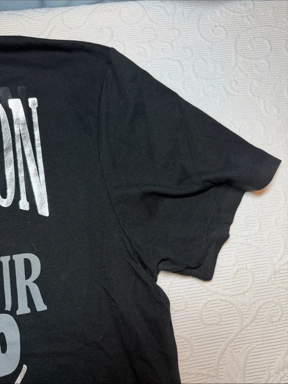 True Religion Black Short Sleeve Logo Crew Tee. NWT. Large
